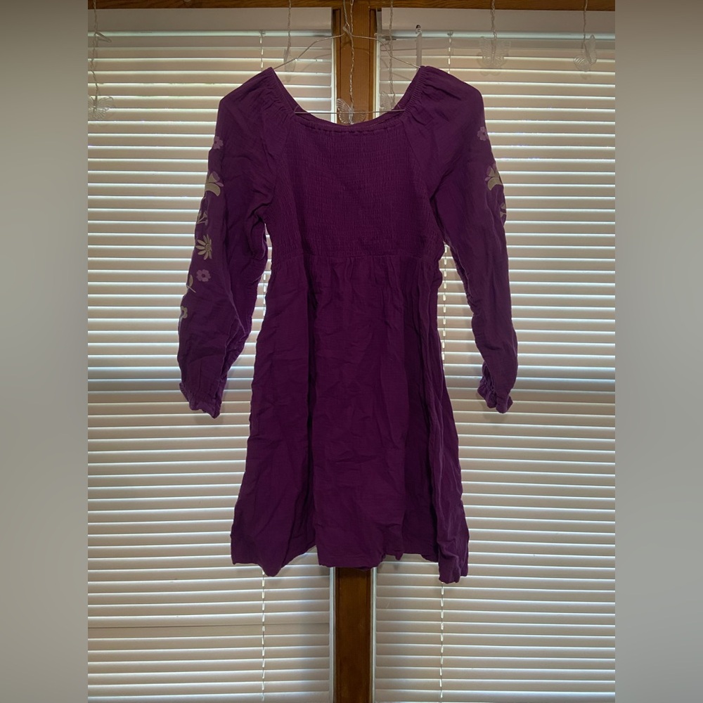 Zac & Rachel Long Sleeve Purple Dress